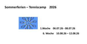 Tenniscamp Sommer 2026 Kinder